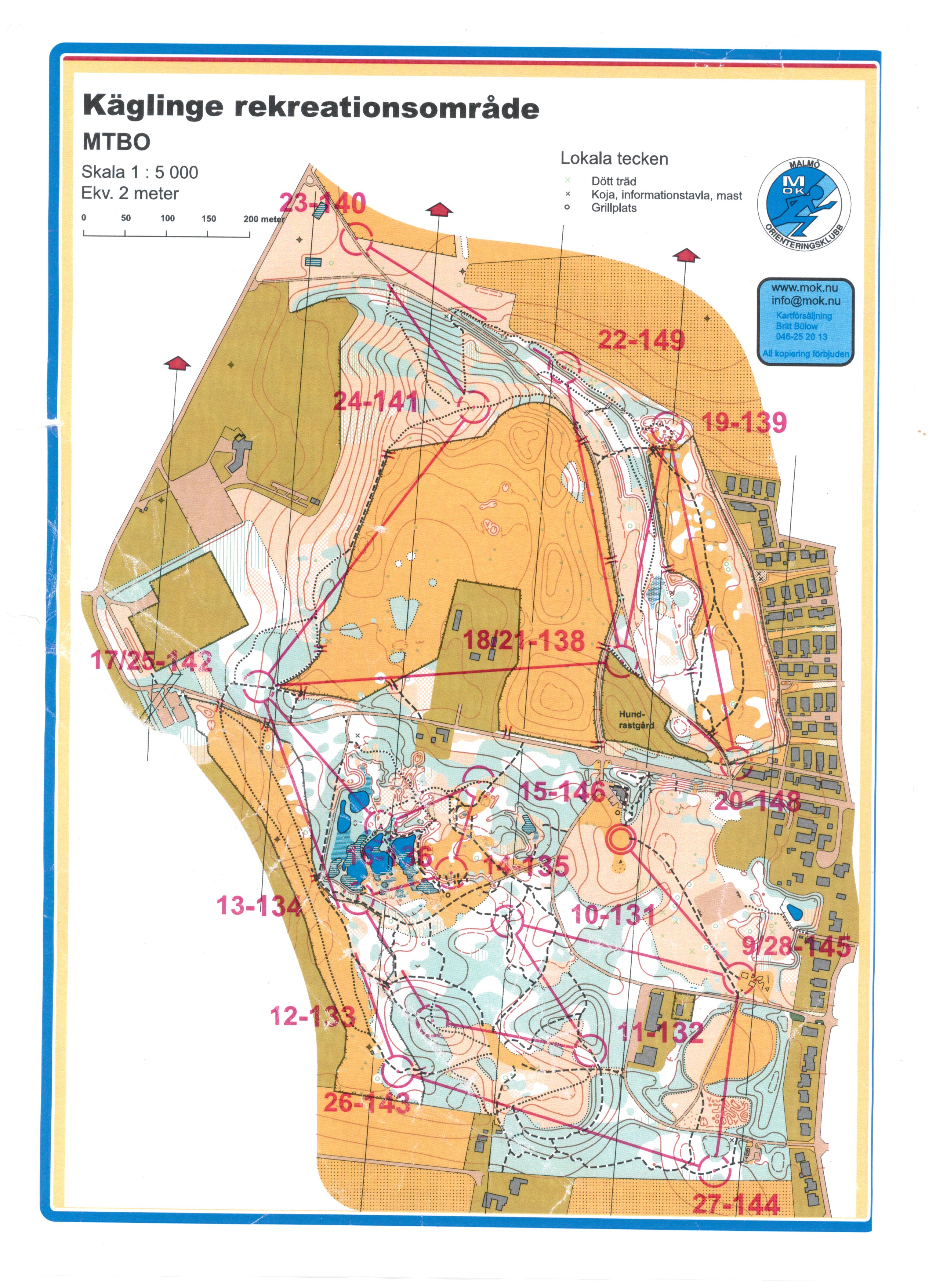 MTB-O träning Malmö OK del 2 (14-03-2015)