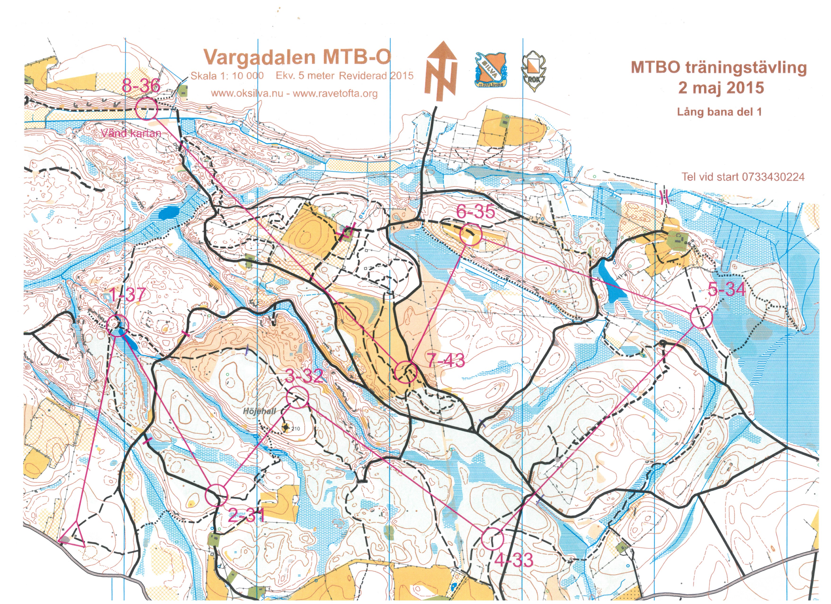 MTBO träningstävling del 1 (2015-05-02)