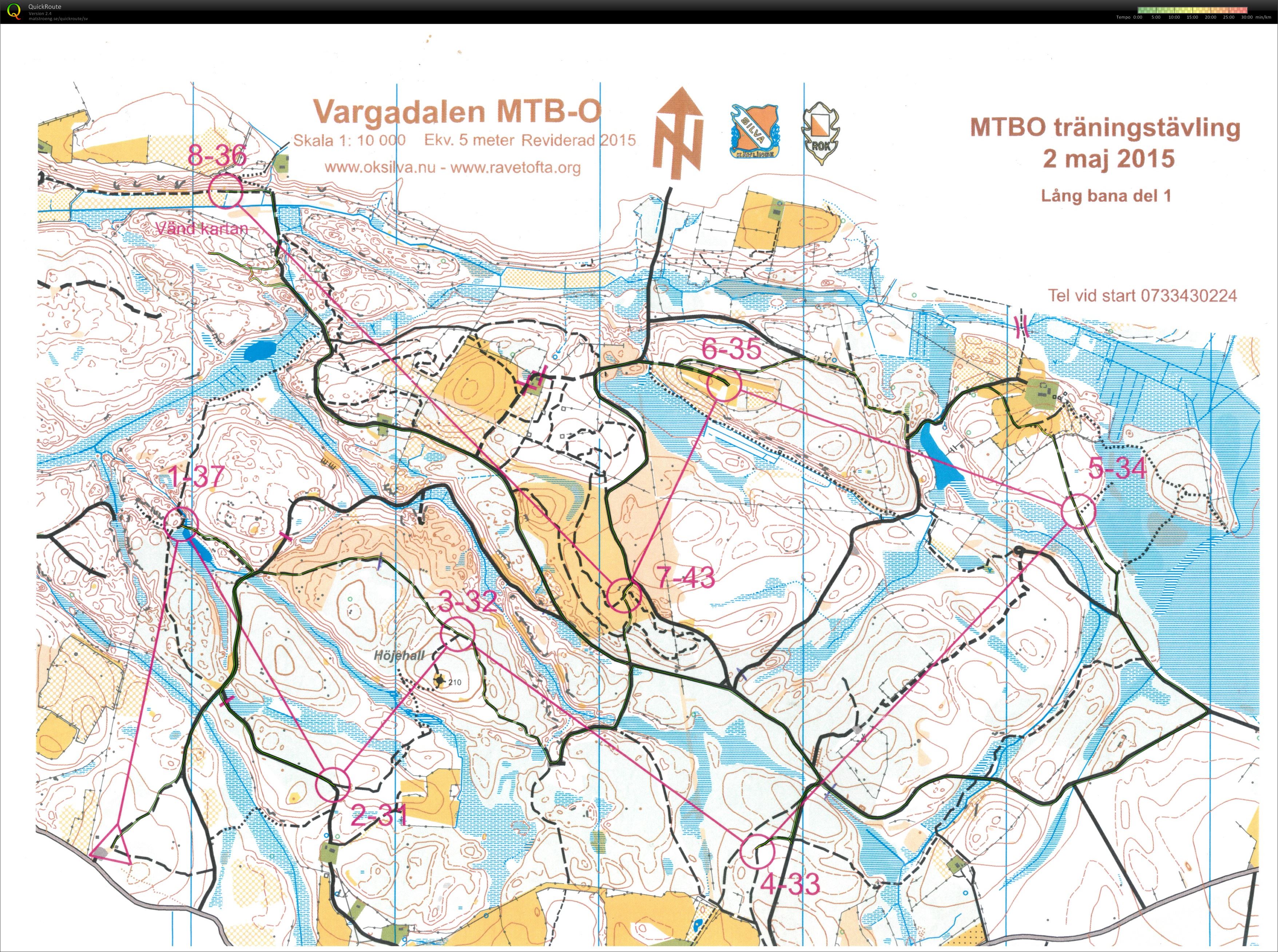 MTBO träningstävling del 1 (2015-05-02)