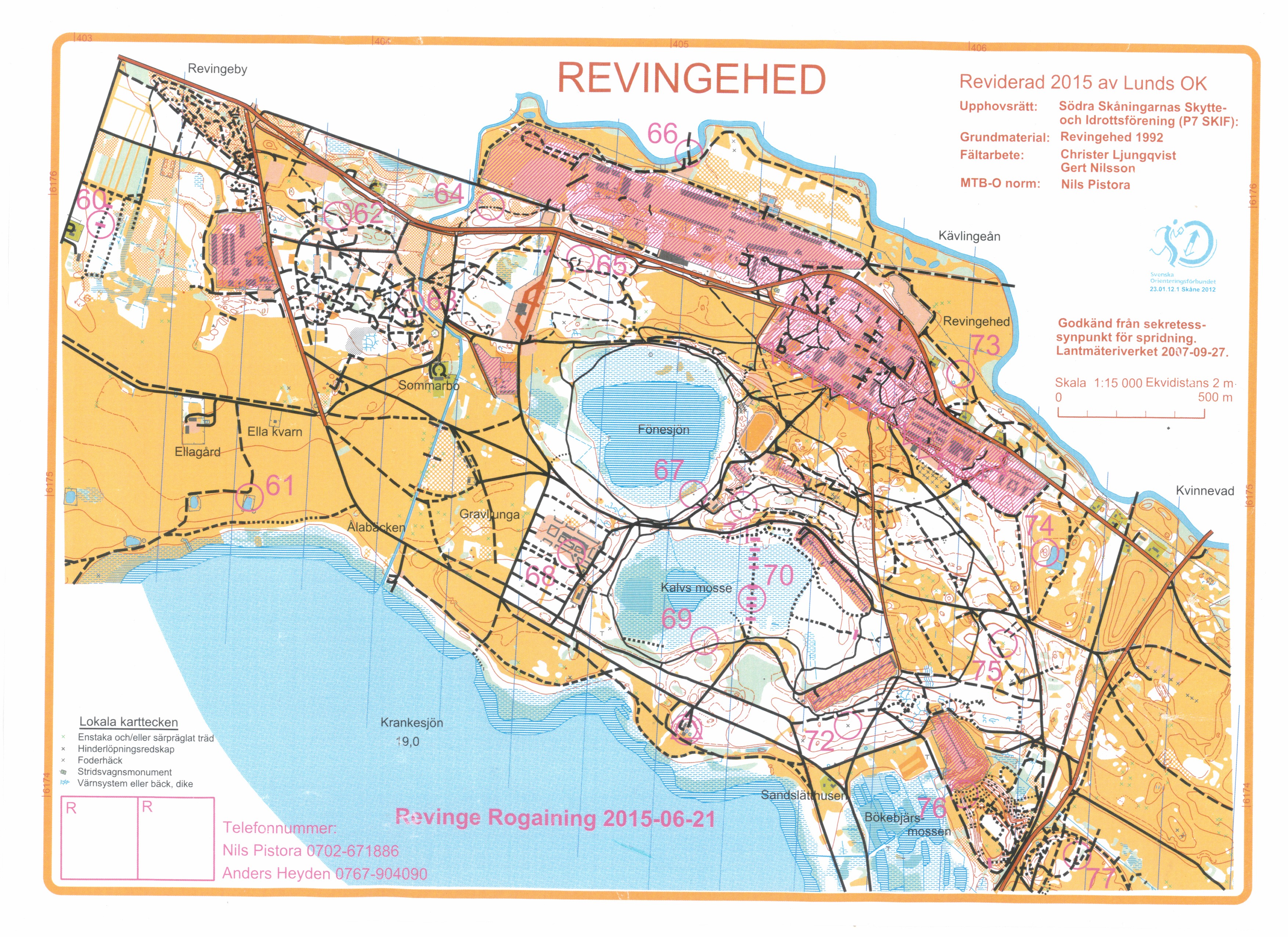 Revinge Rogaining 2015 del 3 av 4 (2015-06-21)