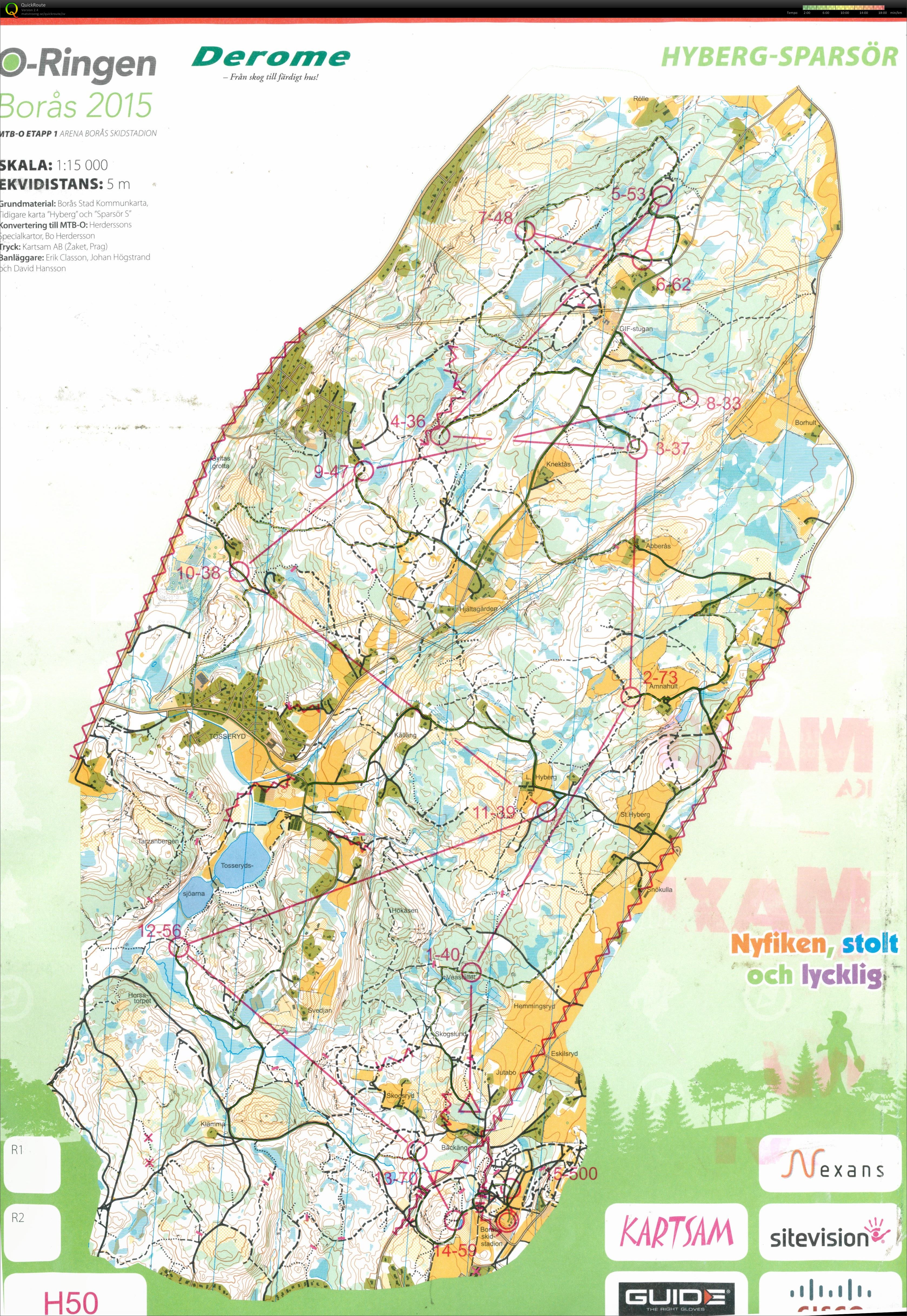 O-Ringen MTBO Etapp 1 - Finns även på livelox. (2015-07-21)