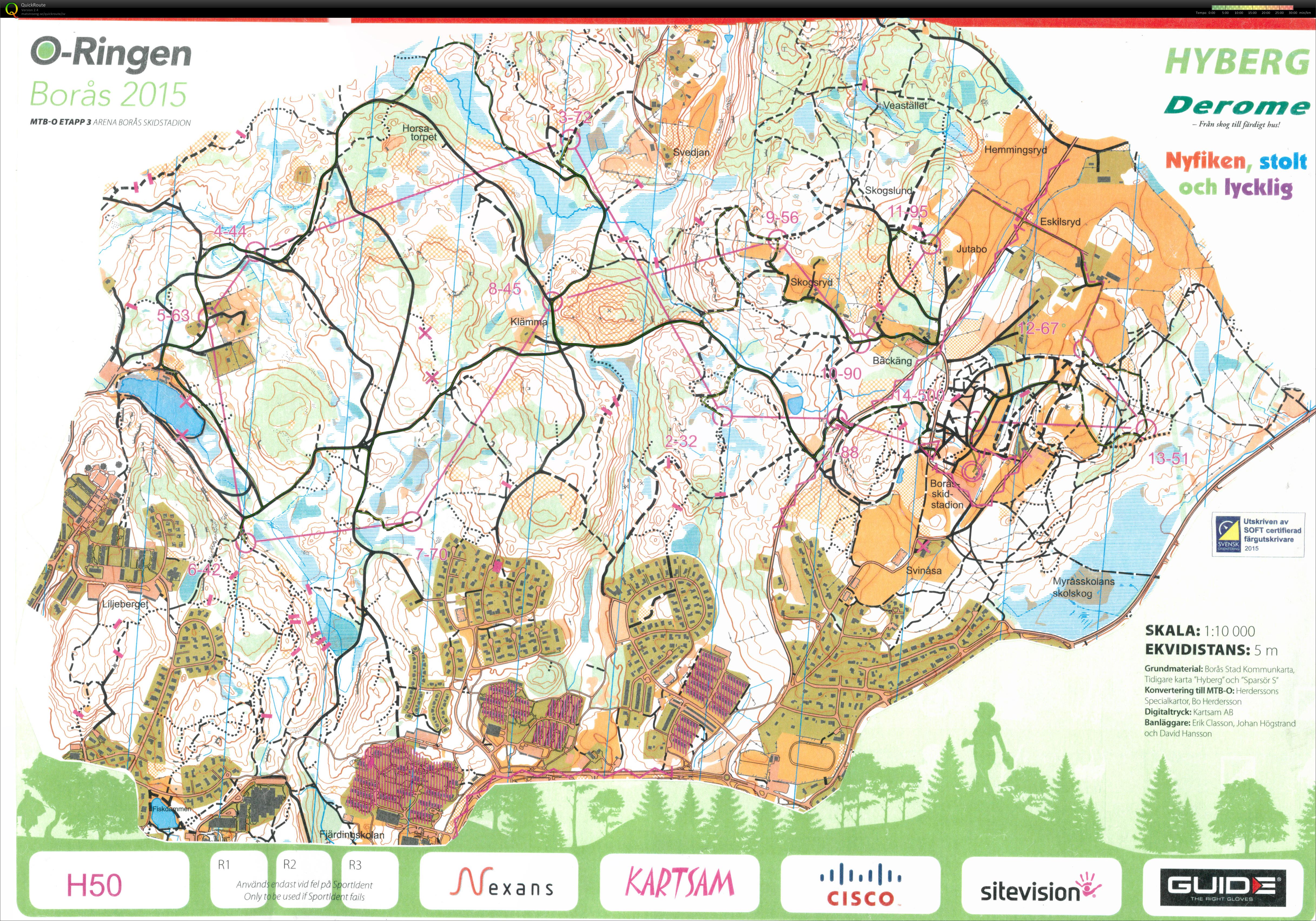 O-Ringen MTBO etapp 3 - Finns även på livelox. (2015-07-23)