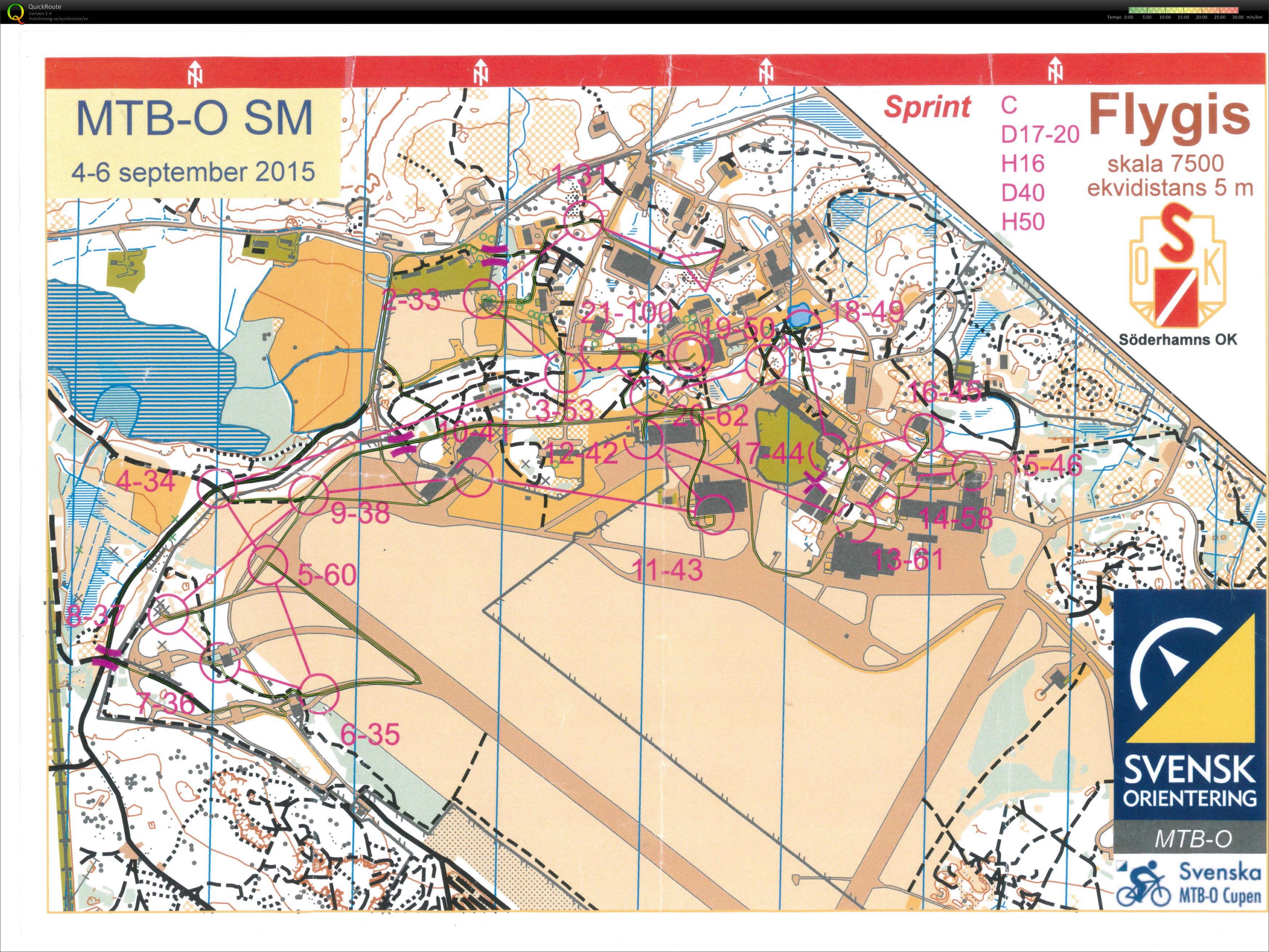 MTB-O SM Sprint (2015-09-04)