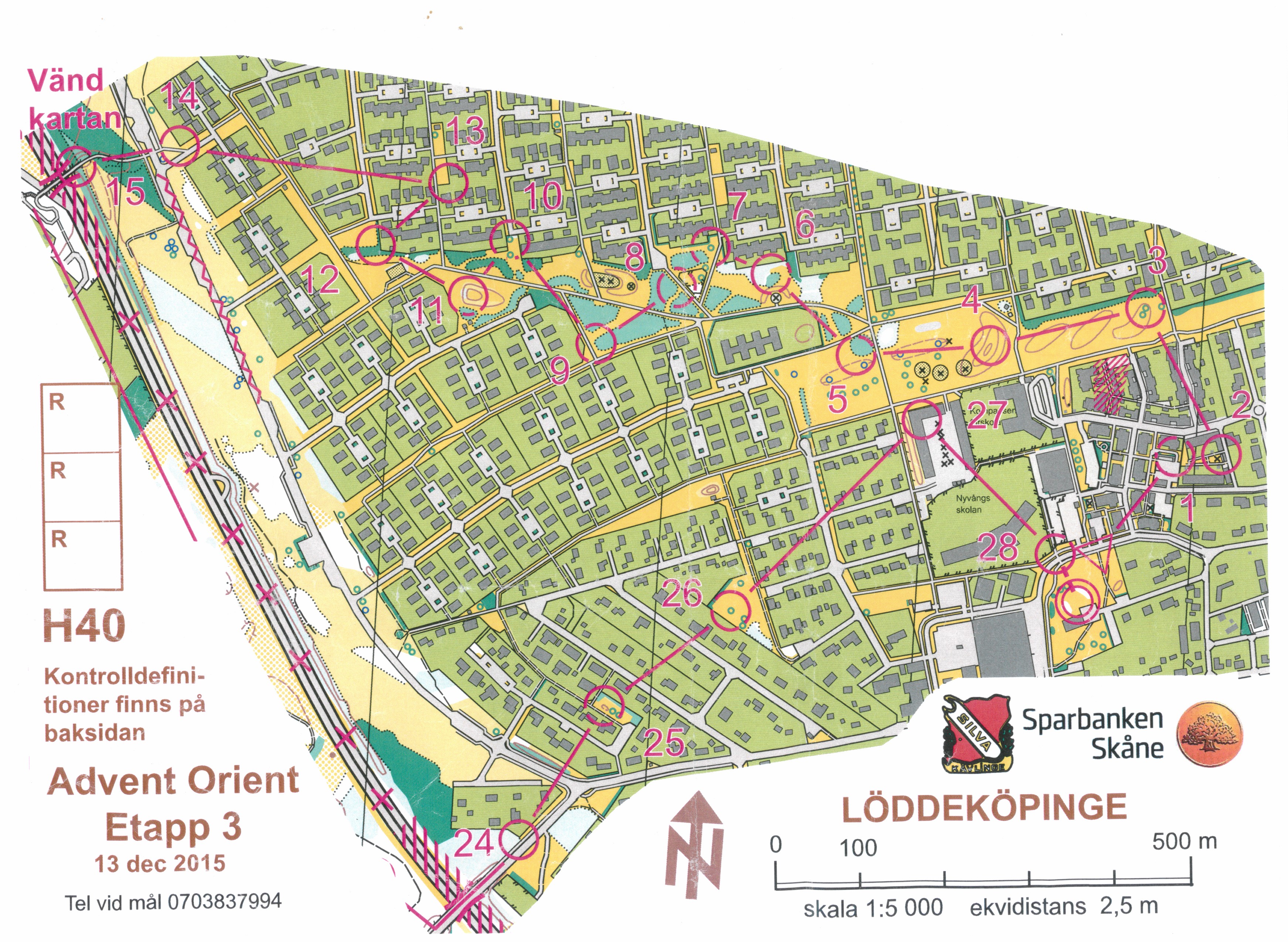 Advent Orient Etapp 3 - del 1 och 3 - Finns även på livelox (2015-12-13)