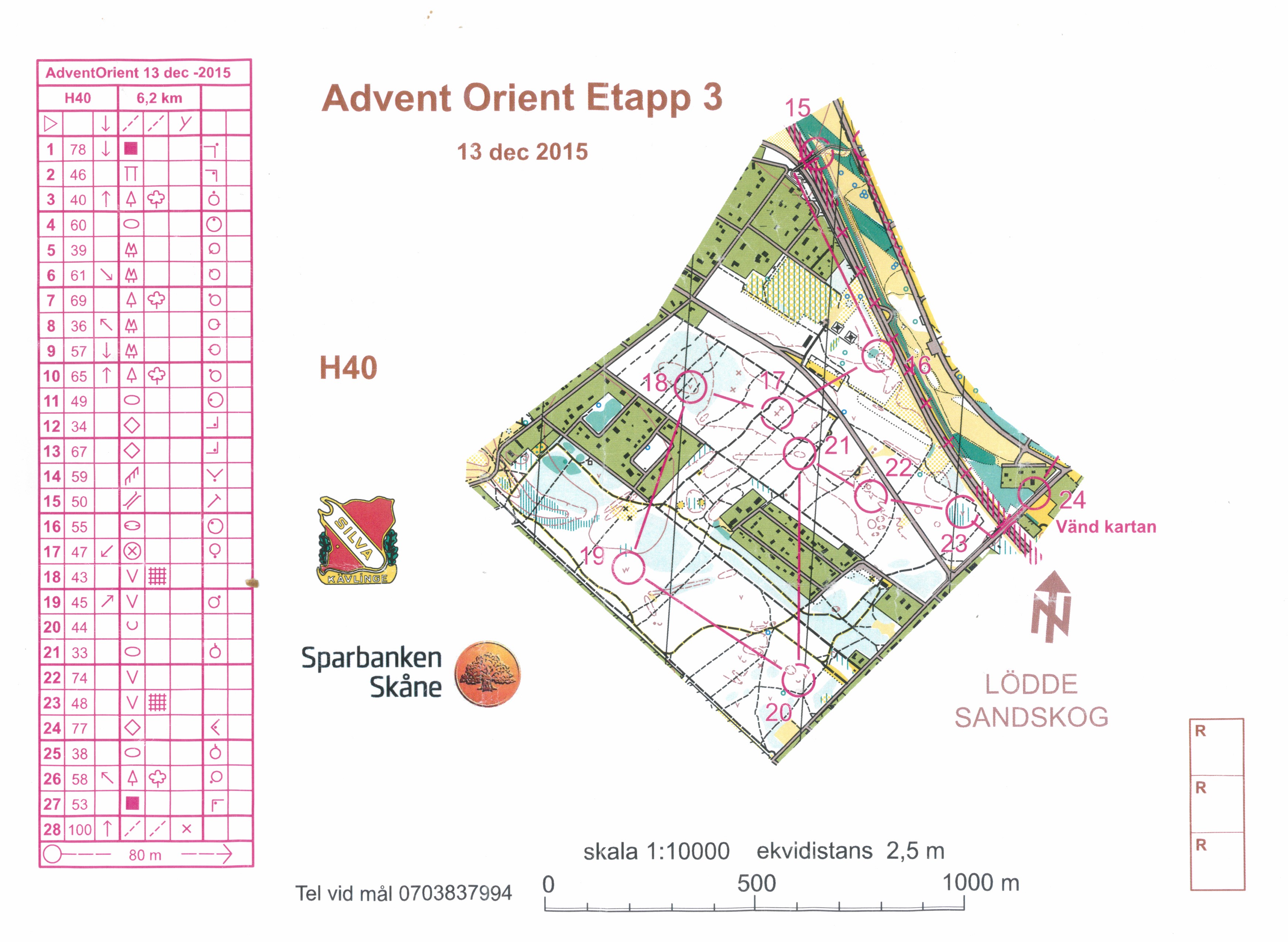 Advent Orient Etapp 3 del 2 - Finns även på livelox (2015-12-13)