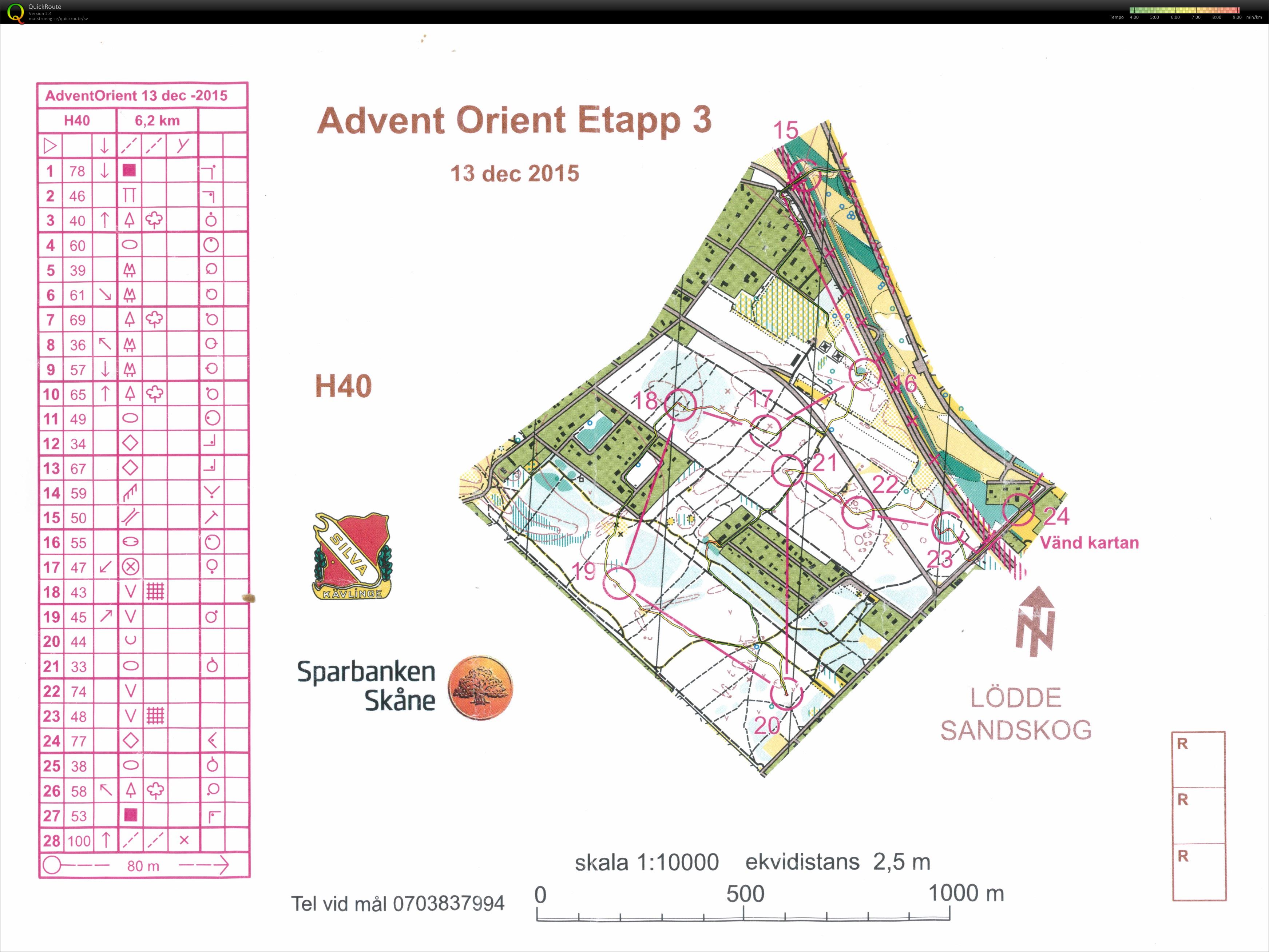 Advent Orient Etapp 3 del 2 - Finns även på livelox (2015-12-13)