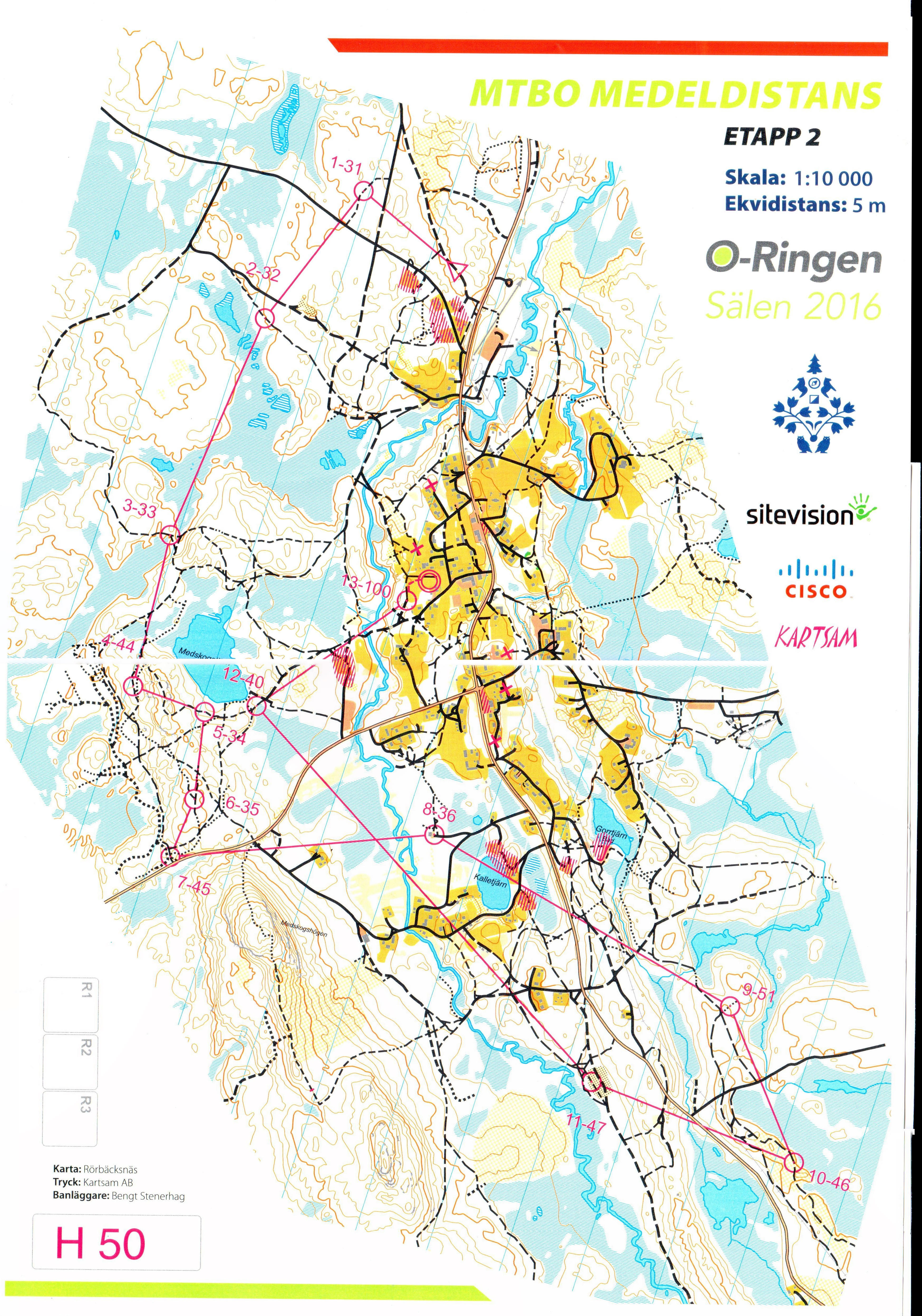 O-Ringen MTBO etapp 2 - Finns även på livelox (2016-07-26)