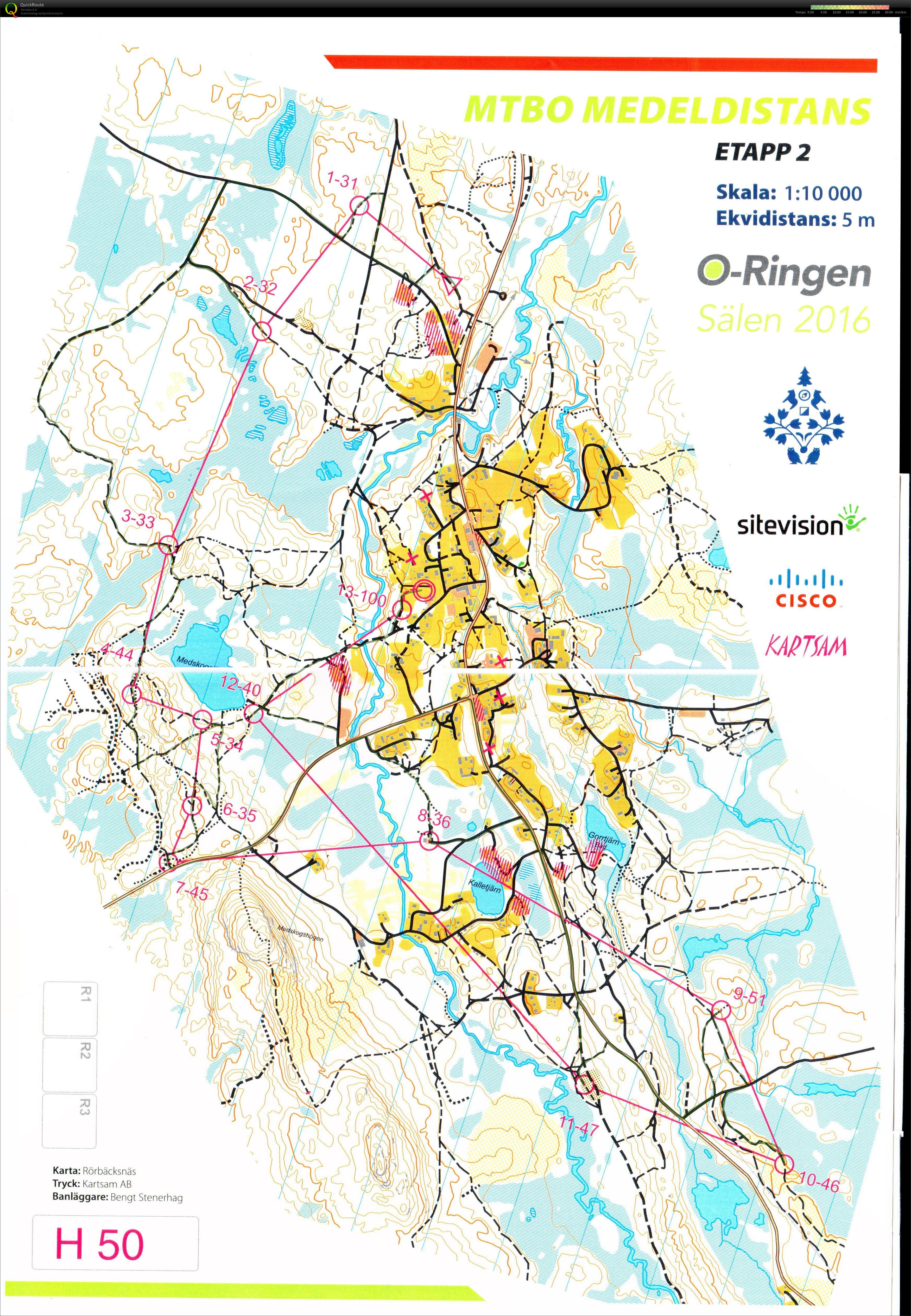 O-Ringen MTBO etapp 2 - Finns även på livelox (2016-07-26)