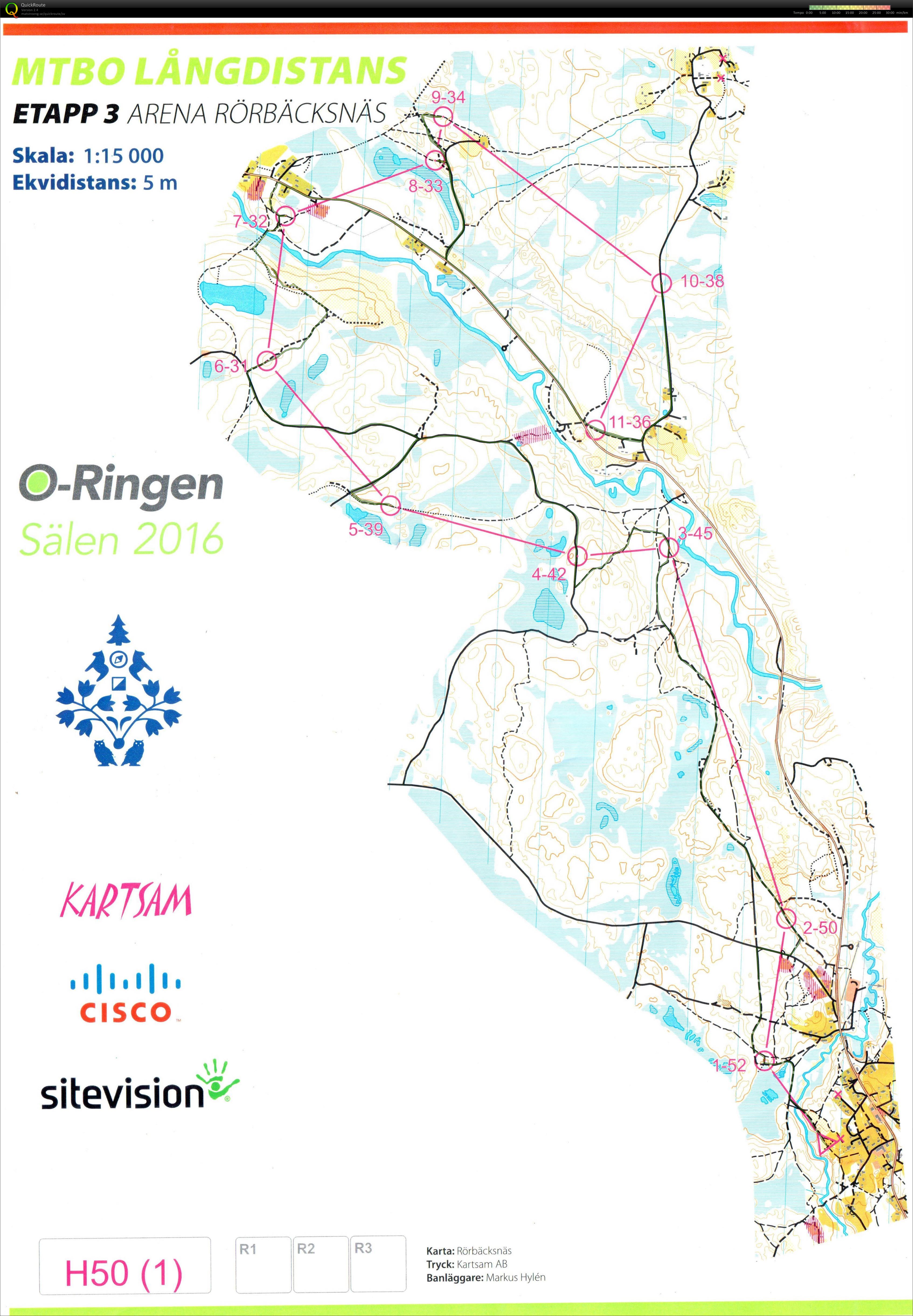 O-Ringen MTBO etapp 3 - Finns även på livelox (2016-07-27)