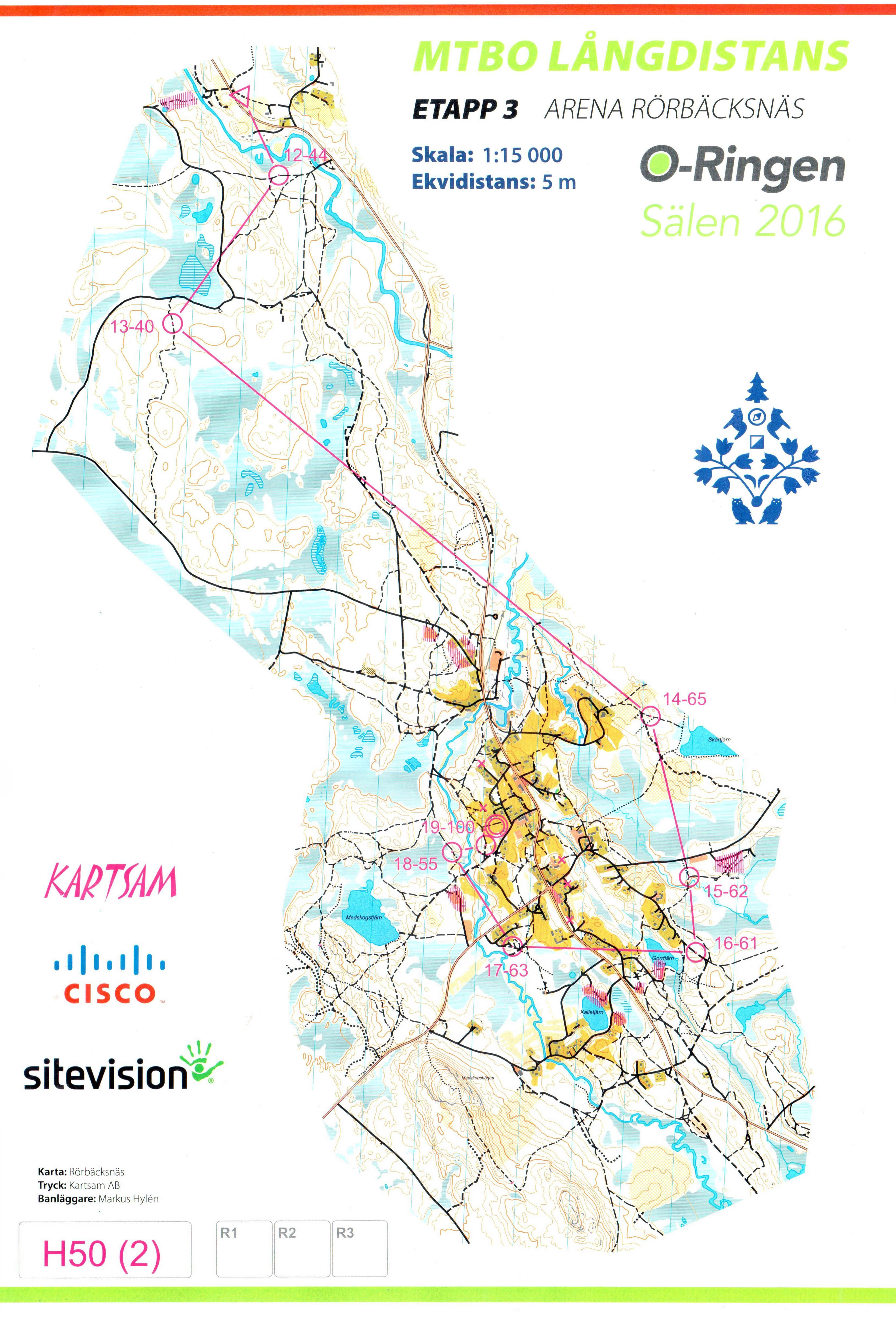 O-Ringen MTBO etapp 3 - Finns även på livelox (2016-07-27)