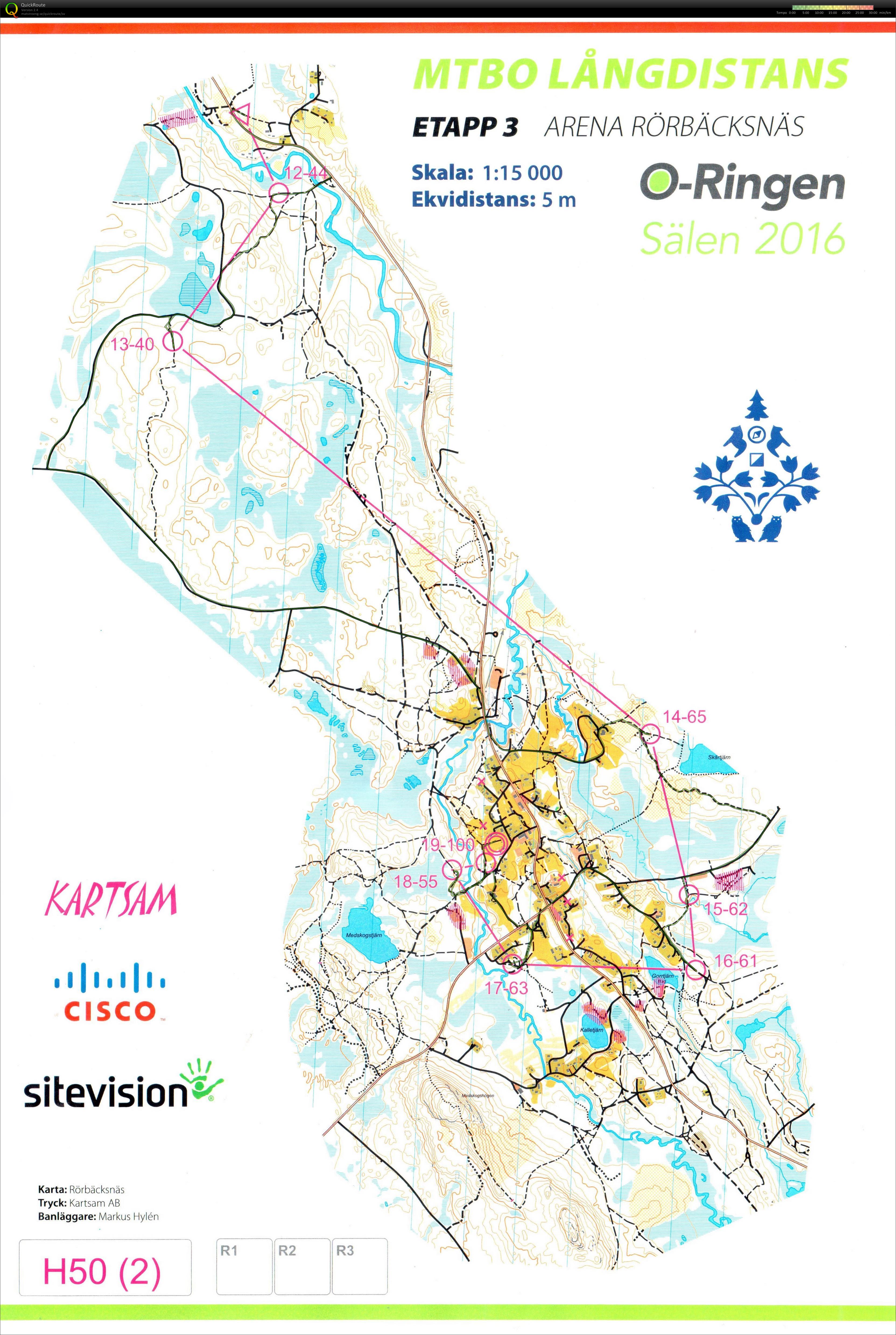 O-Ringen MTBO etapp 3 - Finns även på livelox (2016-07-27)