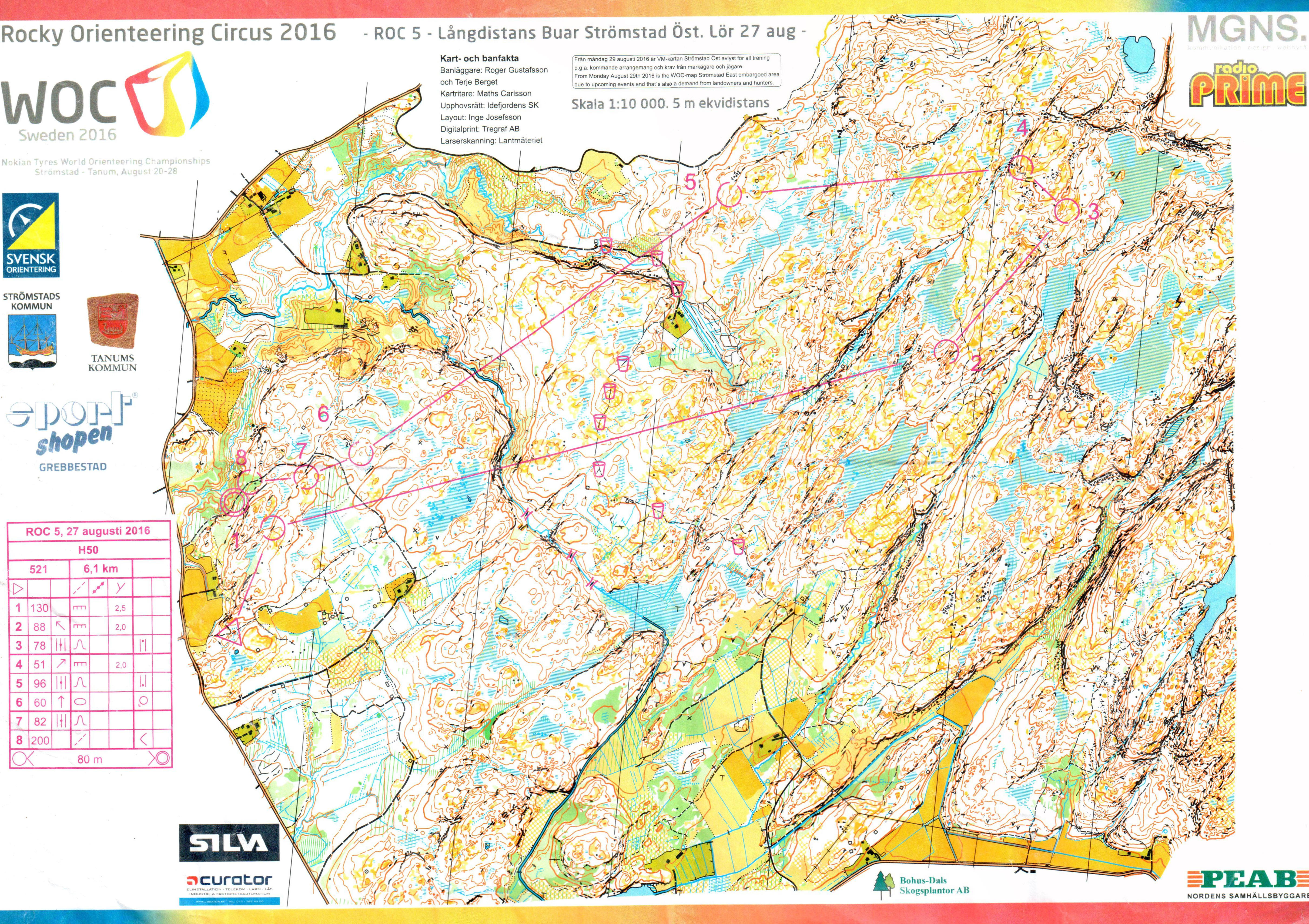 WOC Rocky Orienteering Circus 2016 ROC 5 - Finns även på livelox (2016-08-27)