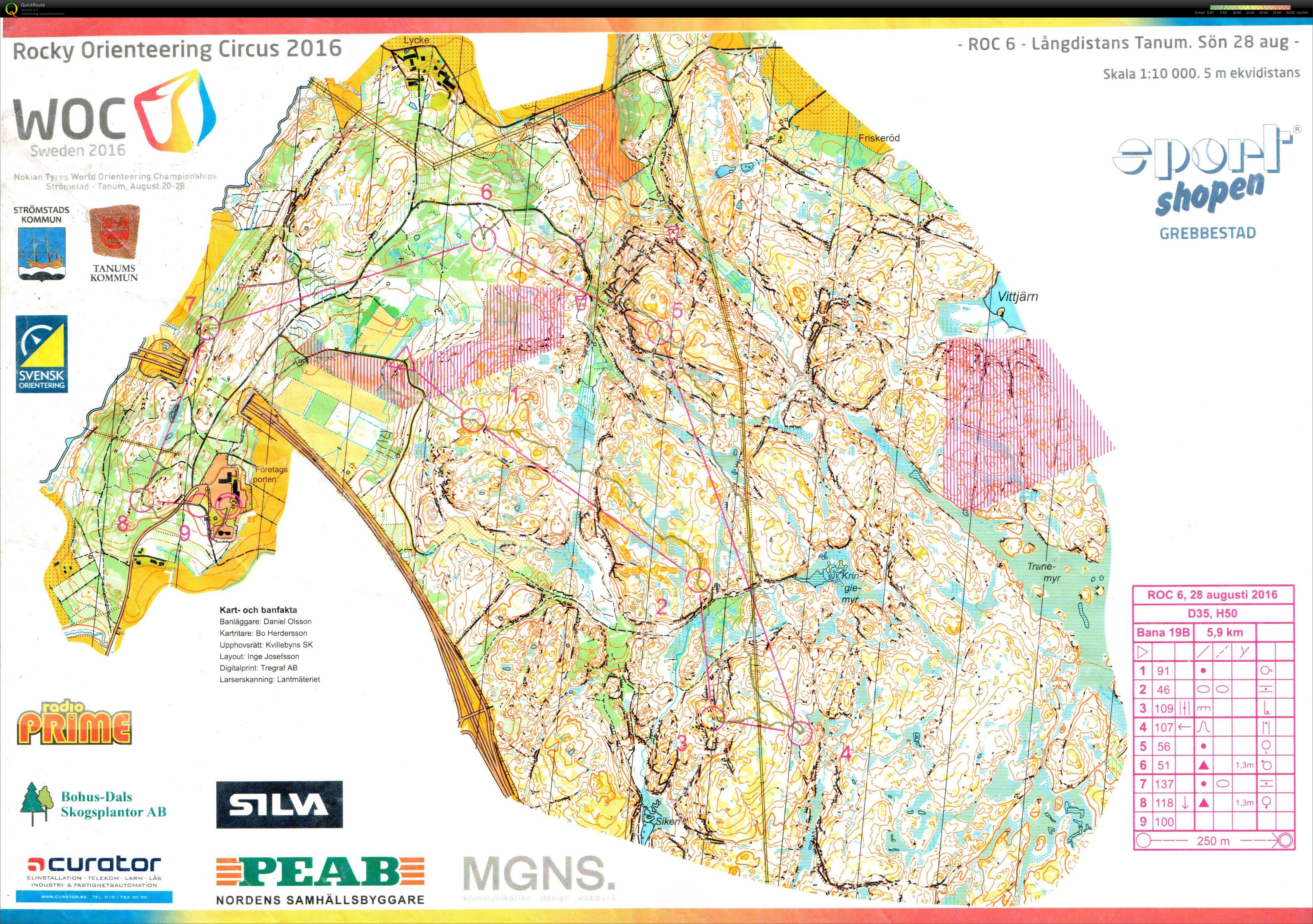 WOC Rocky Orienteering Circus 2016 ROC 6 - Finns även på livelox (2016-08-28)