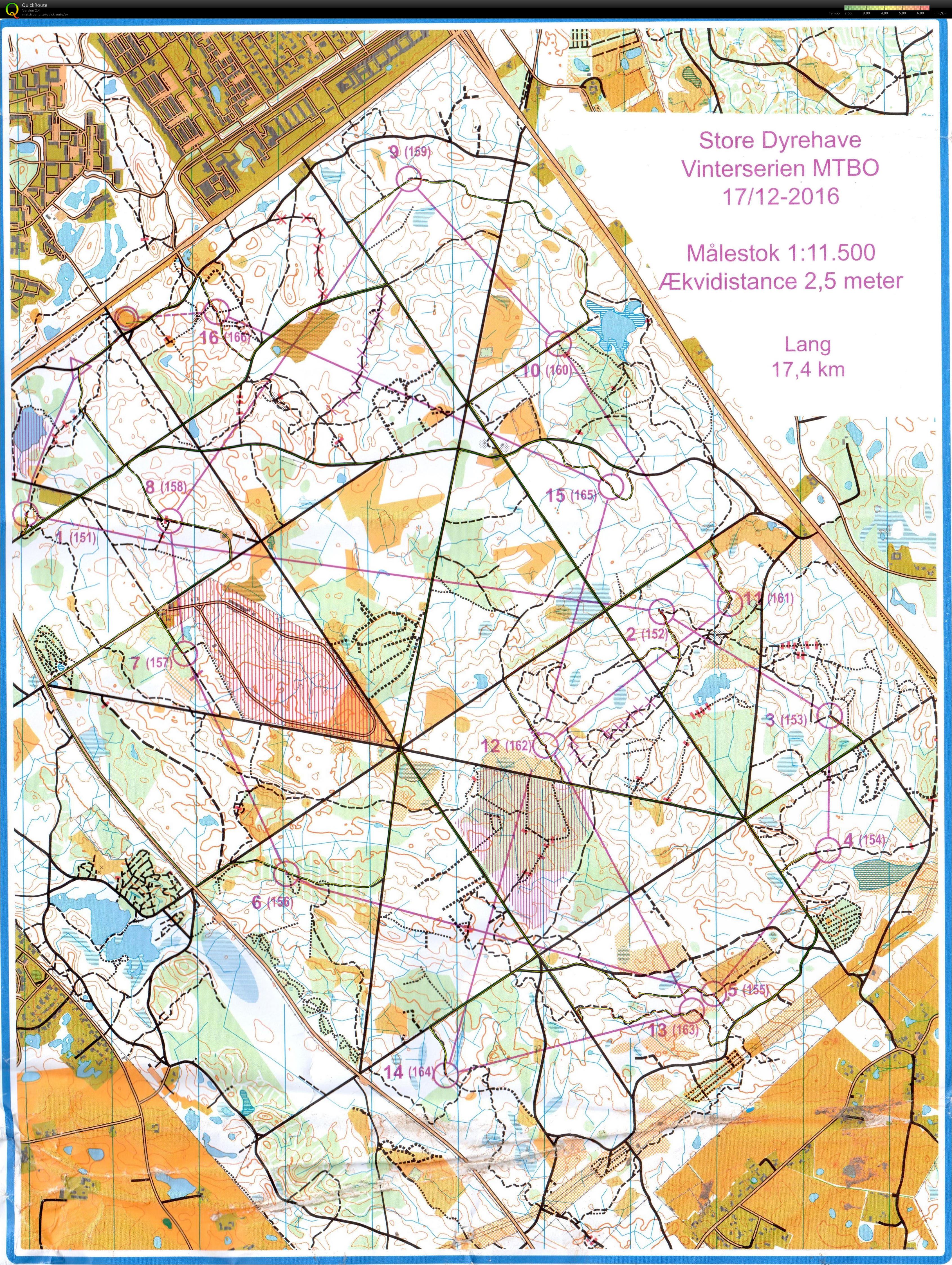 Vinterserien MTBO- Finns även på Livelox (egen) (2016-12-17)