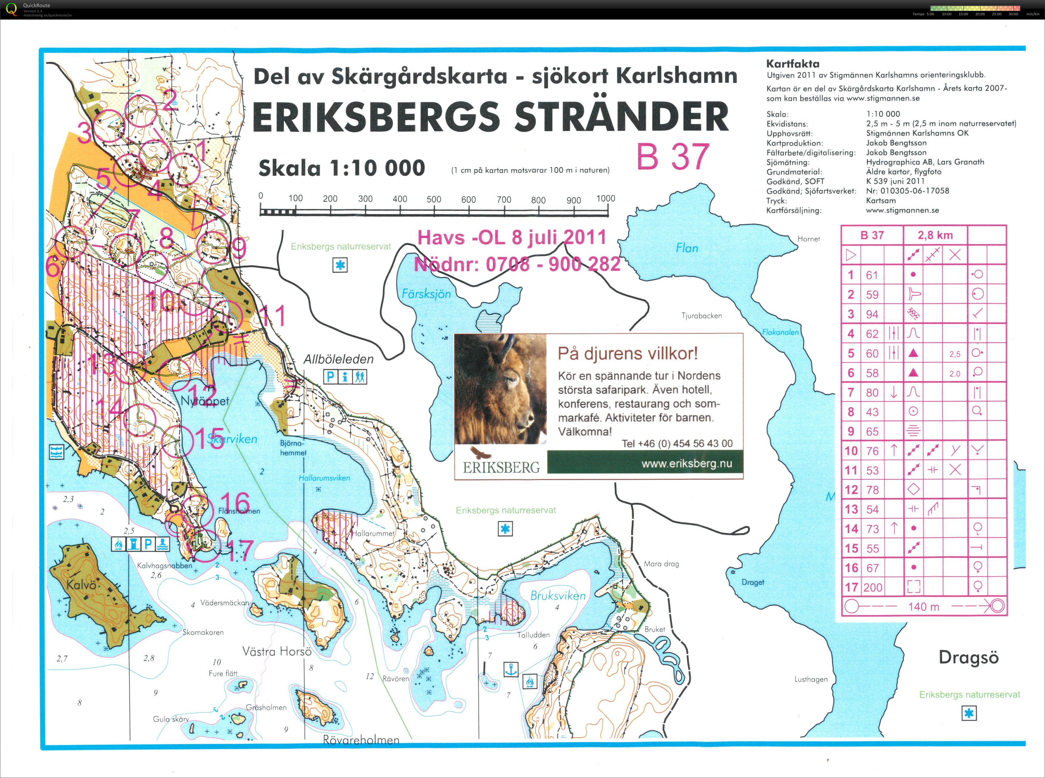 Havs-OL etapp 1 (2011-07-08)
