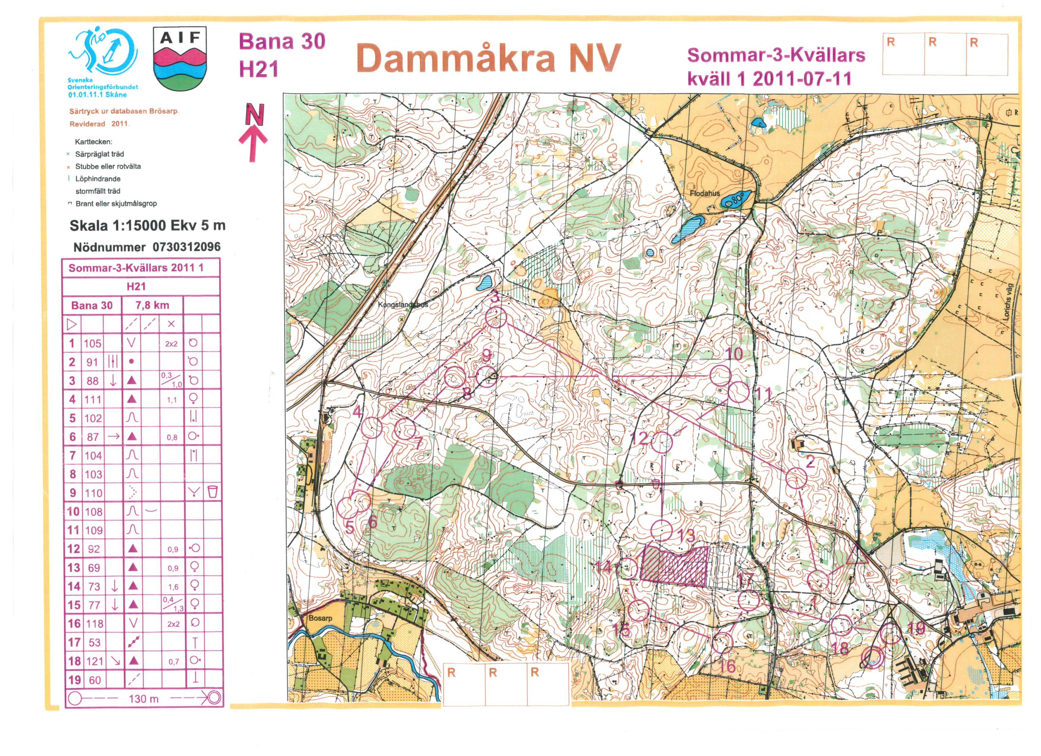 Sommar-3-Kvällars etapp 1 (2011-07-11)