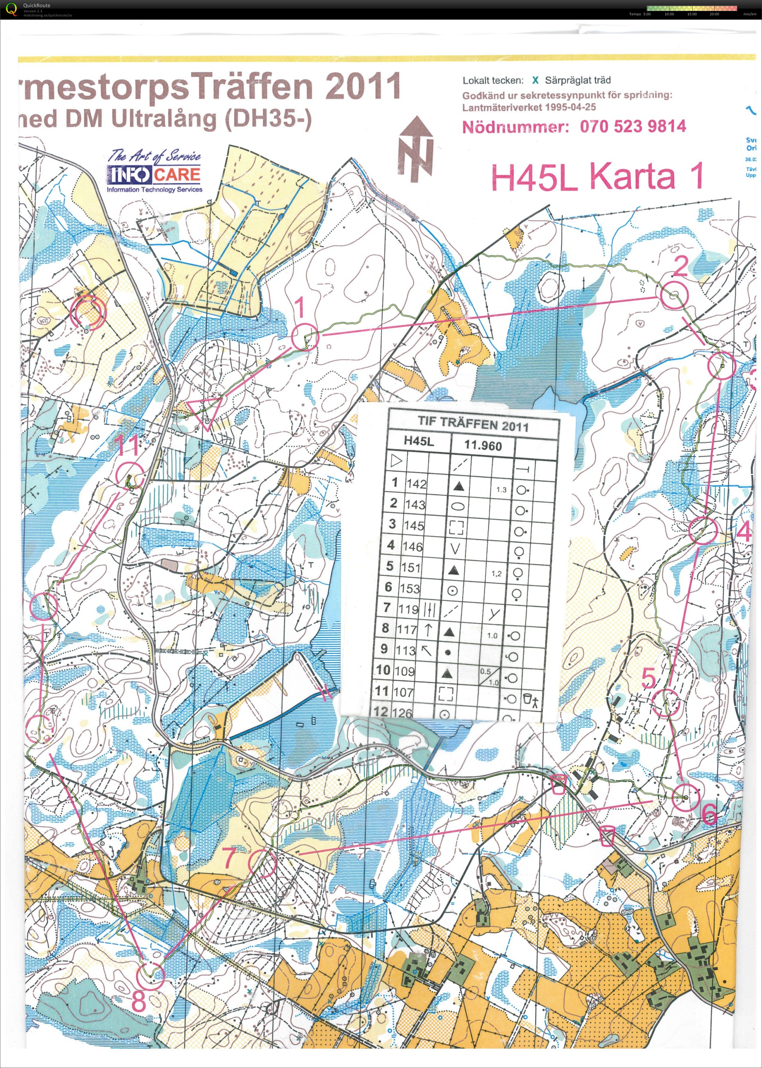 Tormestorpsträffen  Ultralång DM del 1 (2011-10-02)