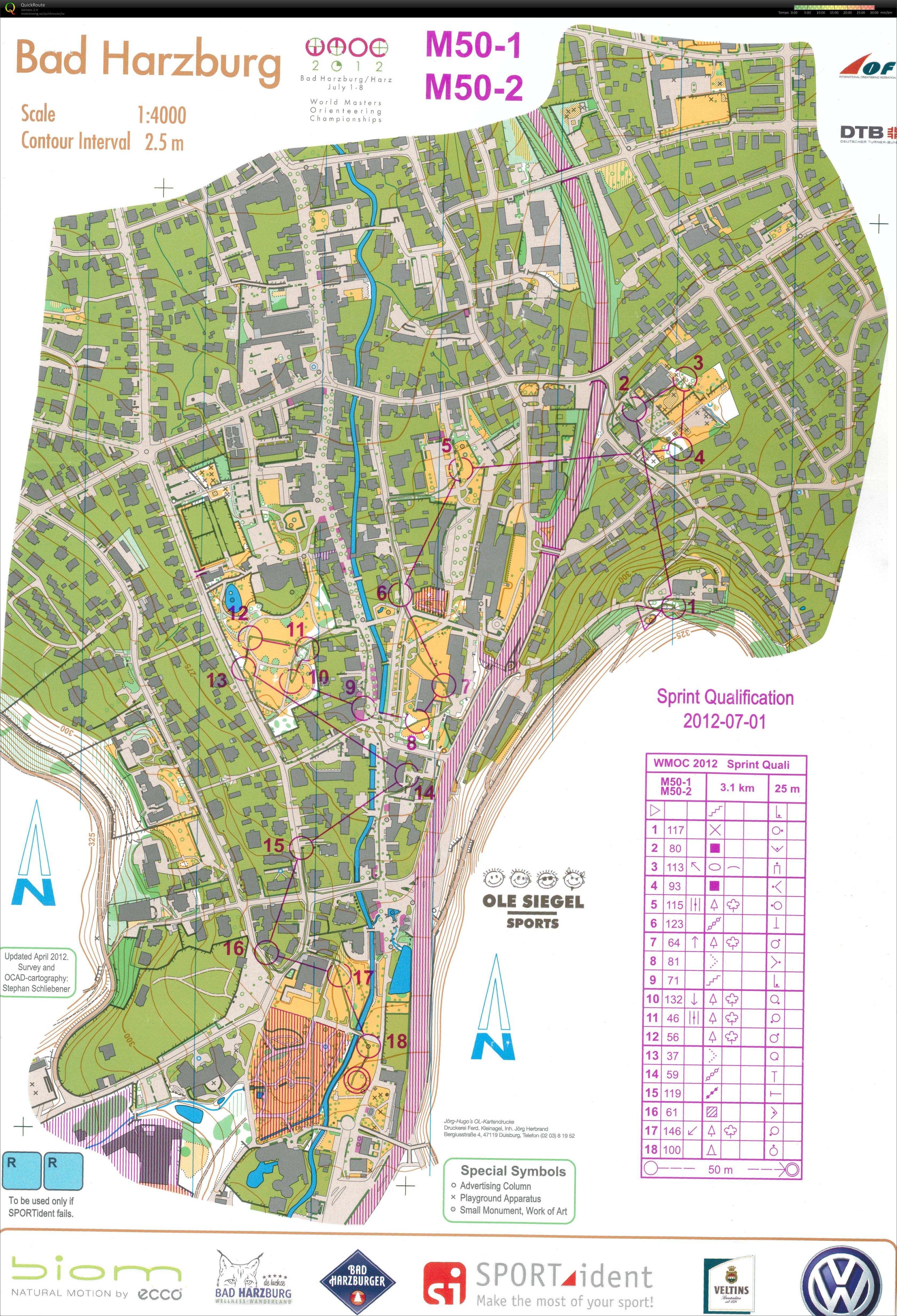 WMOC 2012 Sprint Qualification (01.07.2012)