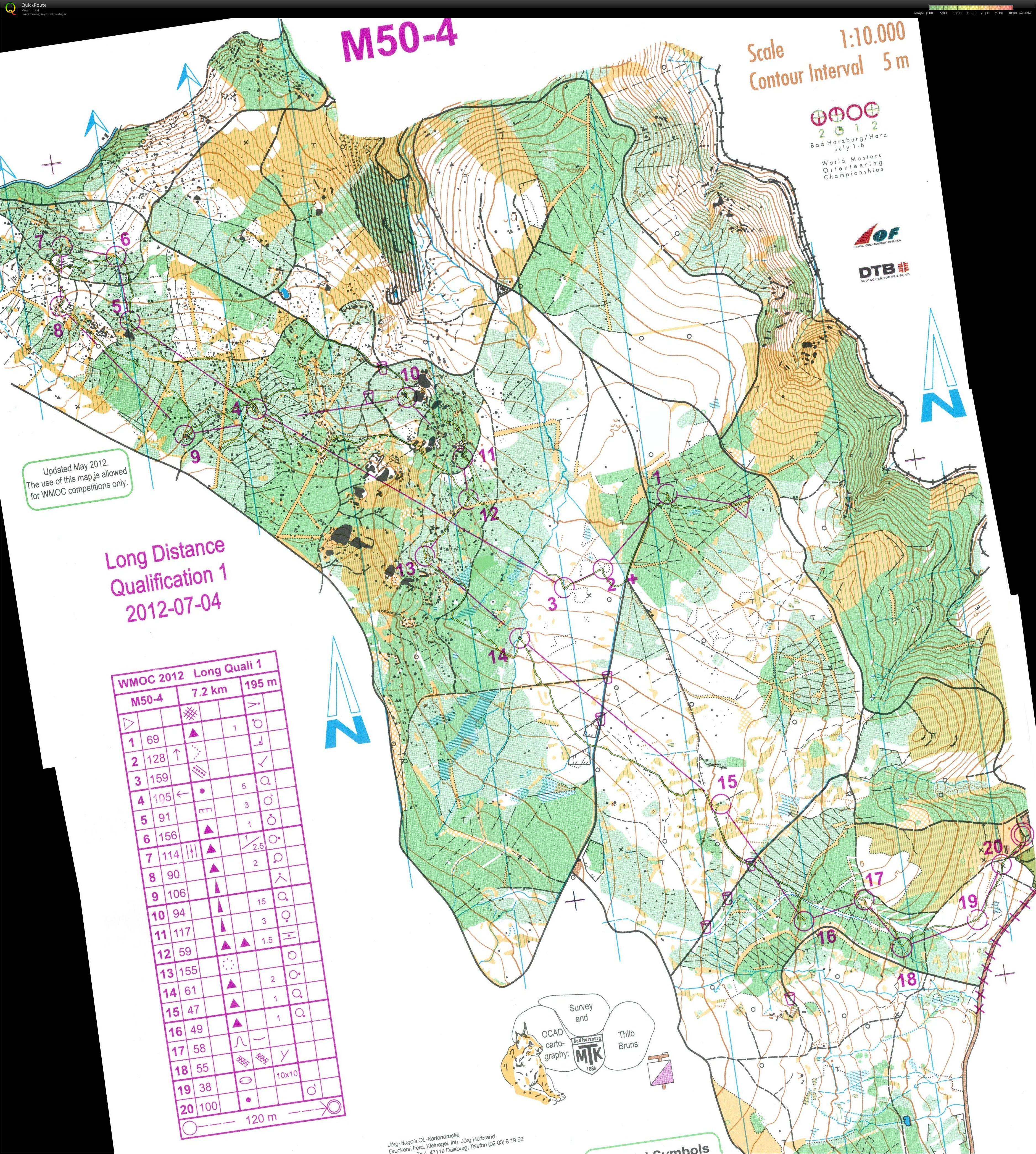 WMOC 2012 Long Qualification 1 (2012-07-04)