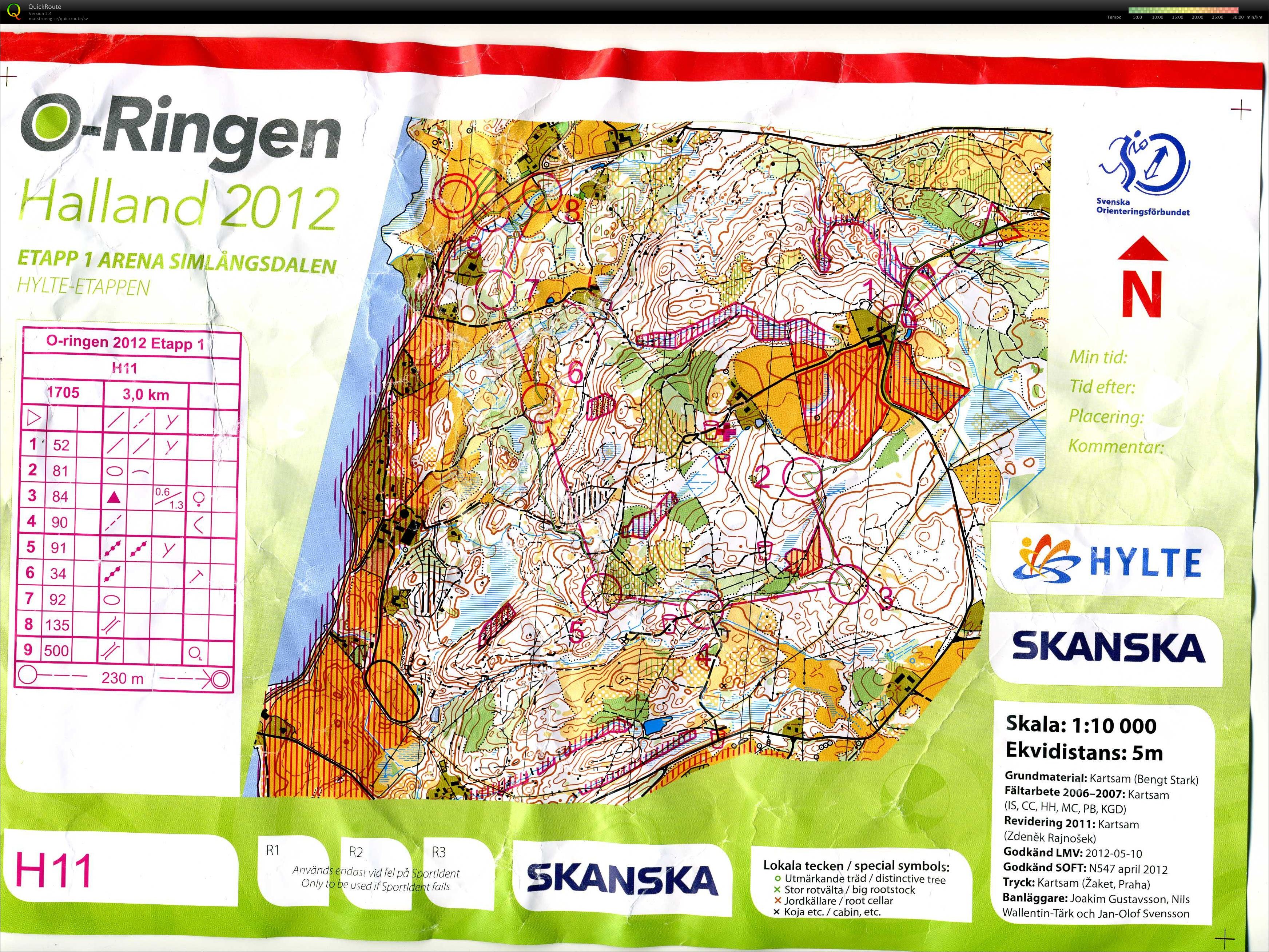 O-ringen 2012 Etapp 1 (2012-07-22)