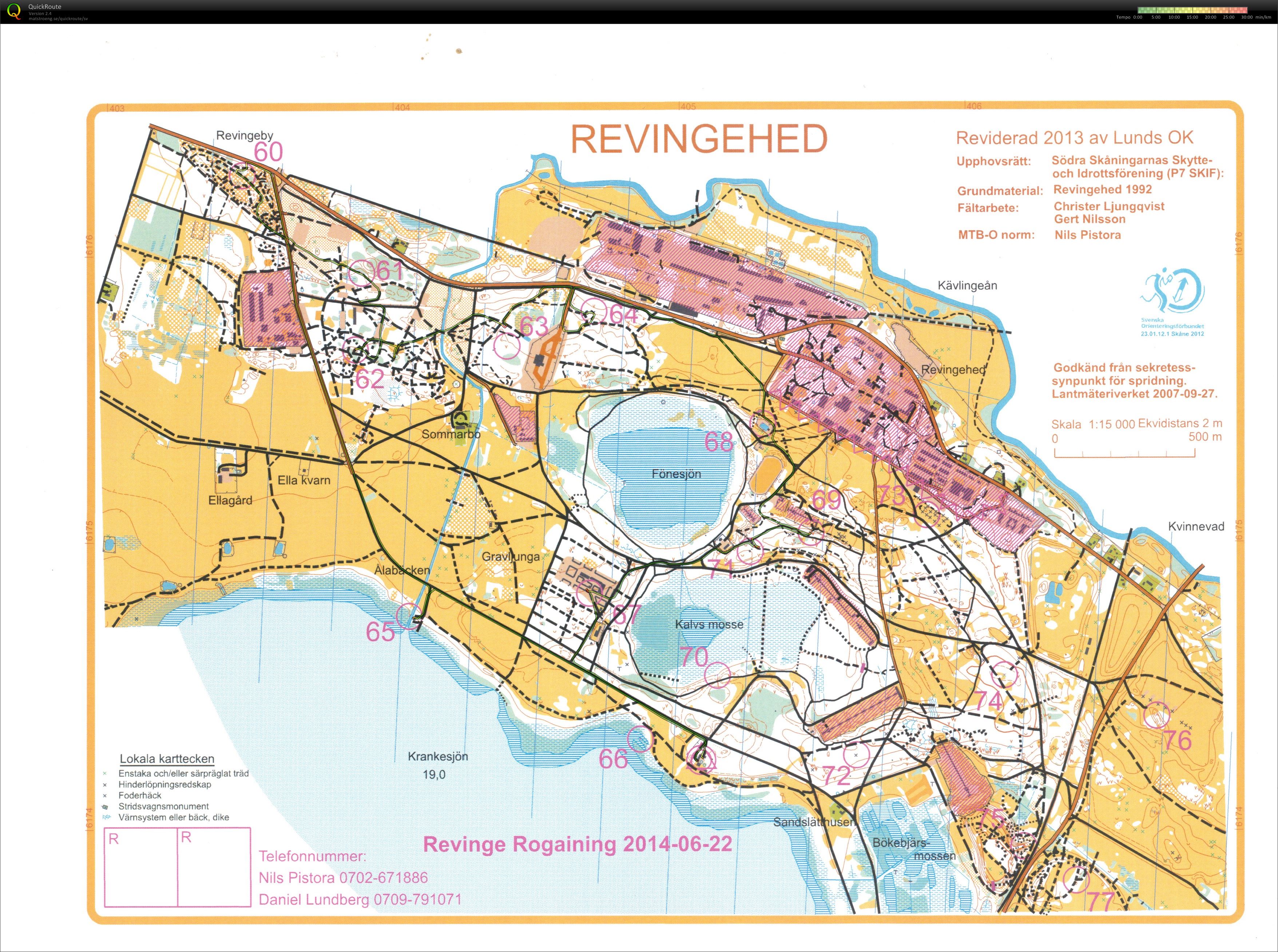 Revinge Rogaining 2014 del 4 (2014-06-22)