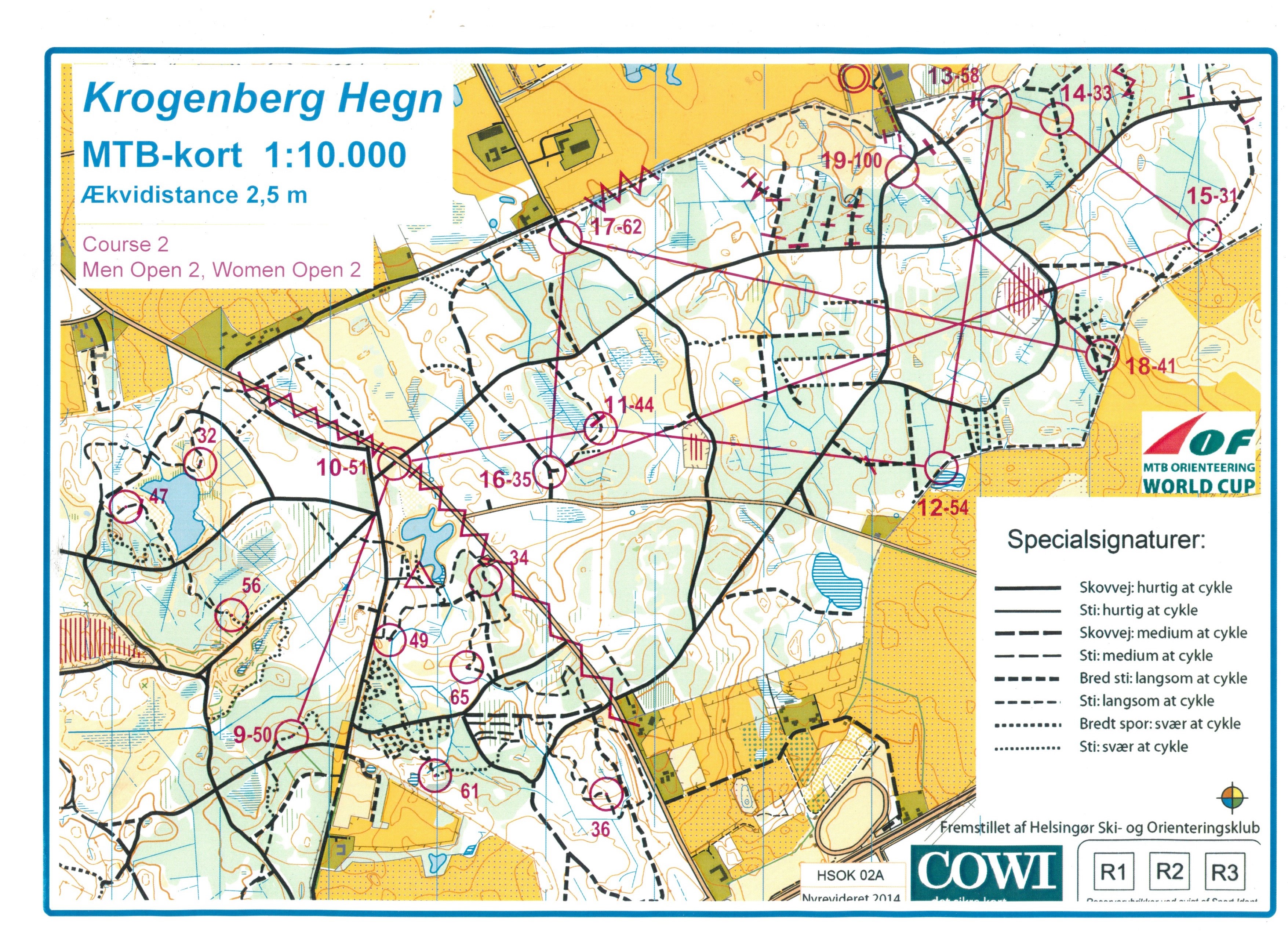 MTBO World Cup Åbne løb (2014-05-18)