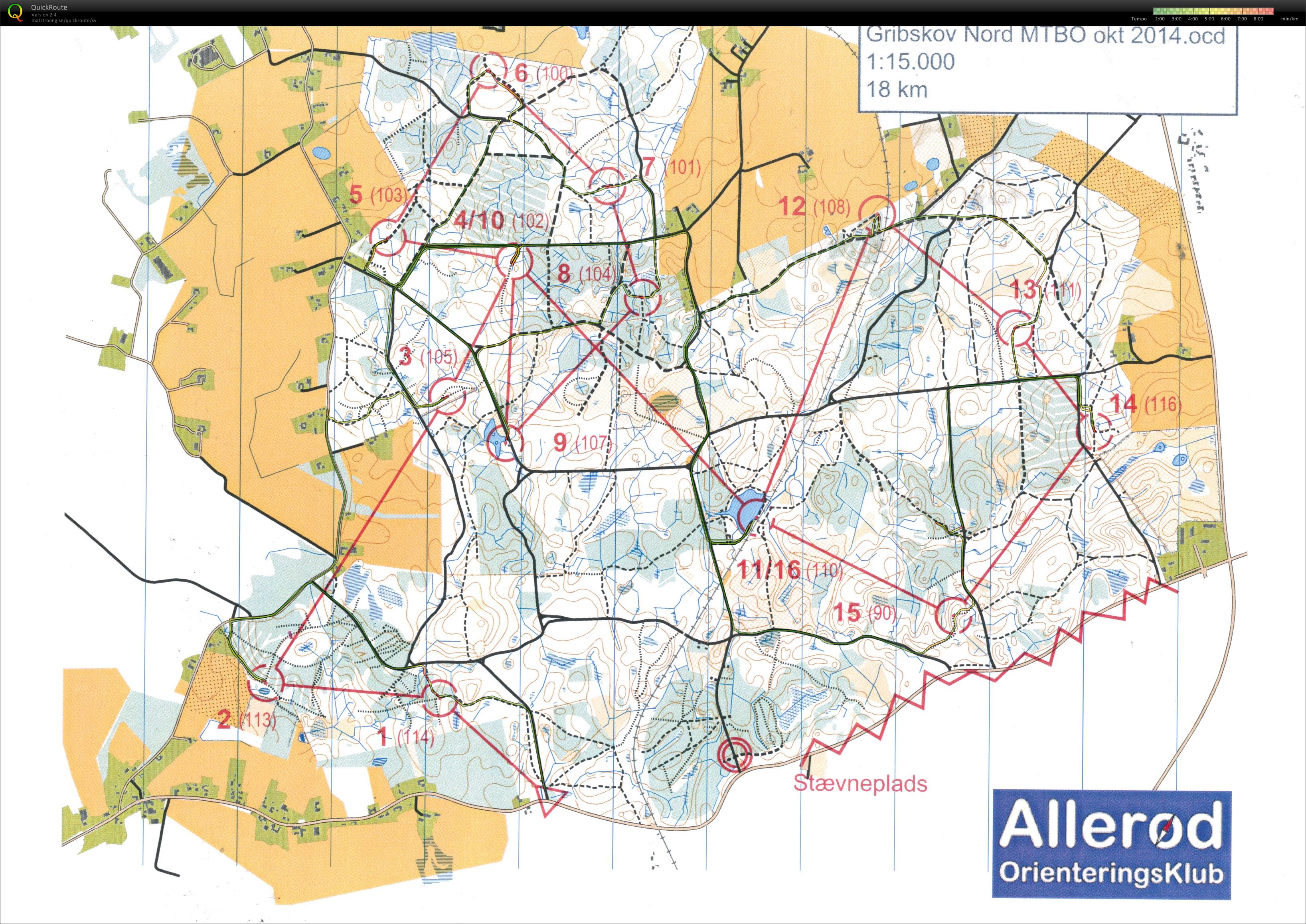 MTBO Vinterserie 1. Afdeling del 1 (2014-11-15)