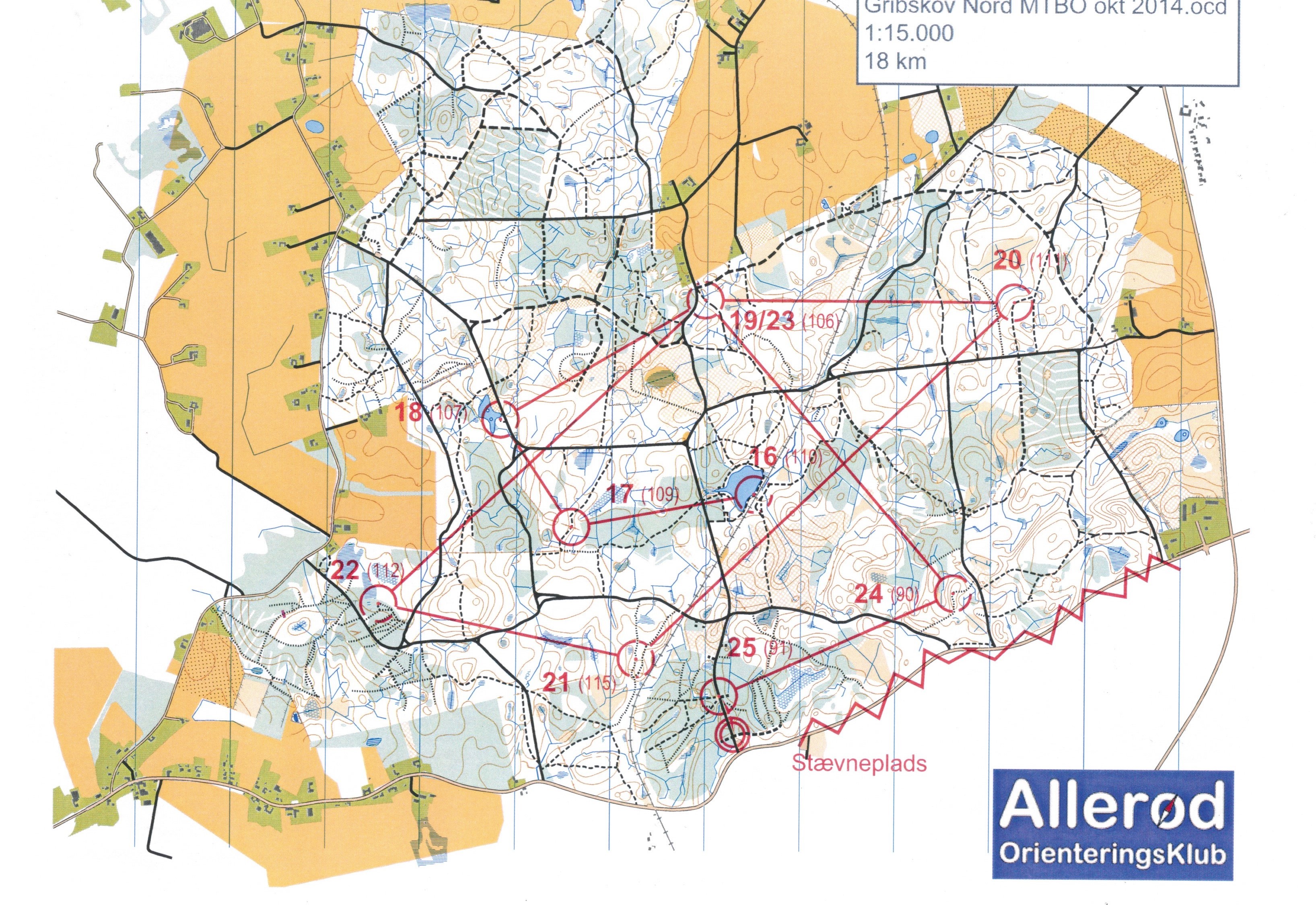 MTBO Vinterserie 1. Afdeling del 2 (15-11-2014)